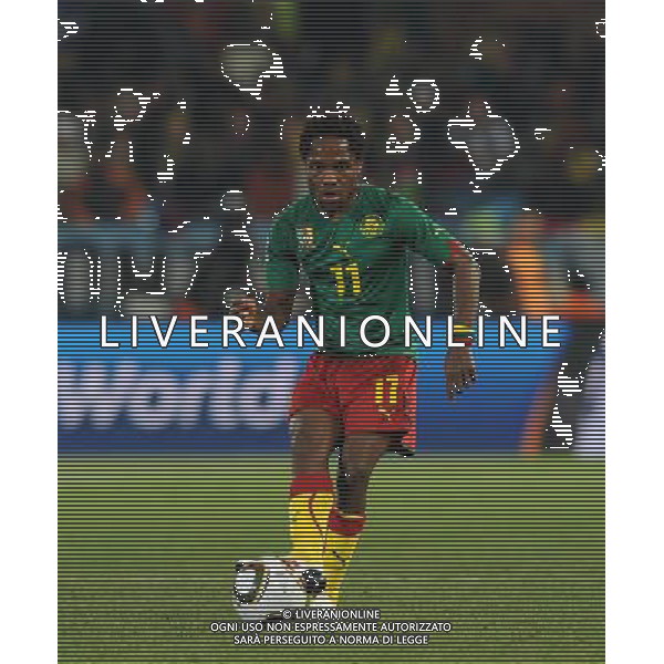 Fifa World Cup Sud Africa 2010 Match #26 Tshwane/Pretoria (Lotus Versfeld Stadium) - 19.06.2010 Camerun-Danimarca Nella Foto:Jean MAKOUN /Ph.Vitez-Ag. Aldo Liverani