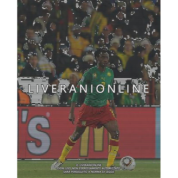 Fifa World Cup Sud Africa 2010 Match #26 Tshwane/Pretoria (Lotus Versfeld Stadium) - 19.06.2010 Camerun-Danimarca Nella Foto:Nicolas NKOULOU /Ph.Vitez-Ag. Aldo Liverani