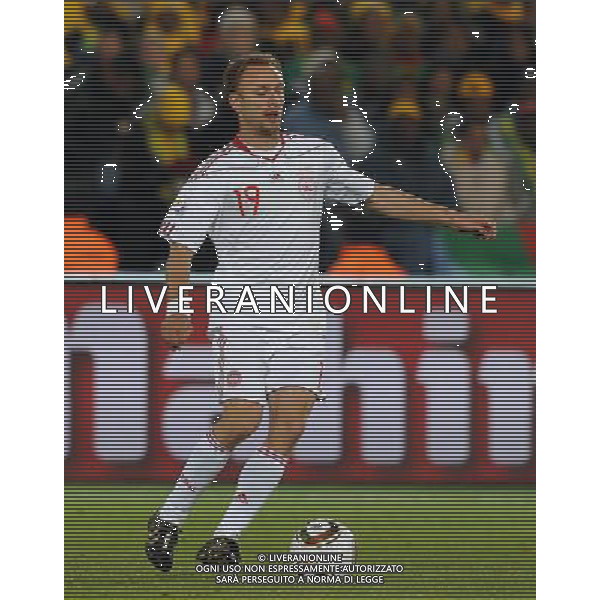 Fifa World Cup Sud Africa 2010 Match #26 Tshwane/Pretoria (Lotus Versfeld Stadium) - 19.06.2010 Camerun-Danimarca Nella Foto:Dennis ROMMEDAHL /Ph.Vitez-Ag. Aldo Liverani