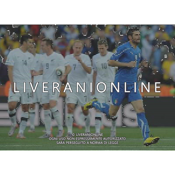 Fifa World Cup Sud Africa 2010 Match #28 Nelspruit (Mbombela Stadium) - 20.06.2010 Italia-Nuova Zelanda Nella Foto:esultanza di vincenzo iaquinta dopo il gol su rigore /Ph.Vitez-Ag. Aldo Liverani