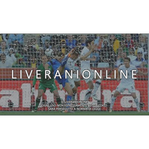 Fifa World Cup Sud Africa 2010 Match #28 Nelspruit (Mbombela Stadium) - 20.06.2010 Italia-Nuova Zelanda Nella Foto:gilardino tenta il gol /Ph.Vitez-Ag. Aldo Liverani