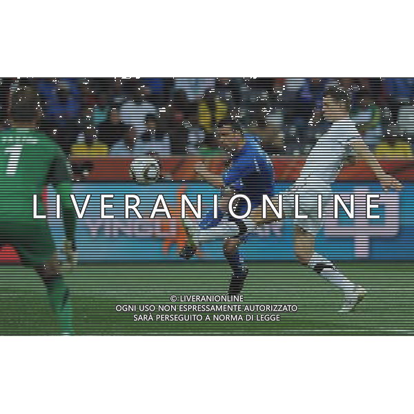 Fifa World Cup Sud Africa 2010 Match #28 Nelspruit (Mbombela Stadium) - 20.06.2010 Italia-Nuova Zelanda Nella Foto:occasione di natale antonio /Ph.Vitez-Ag. Aldo Liverani