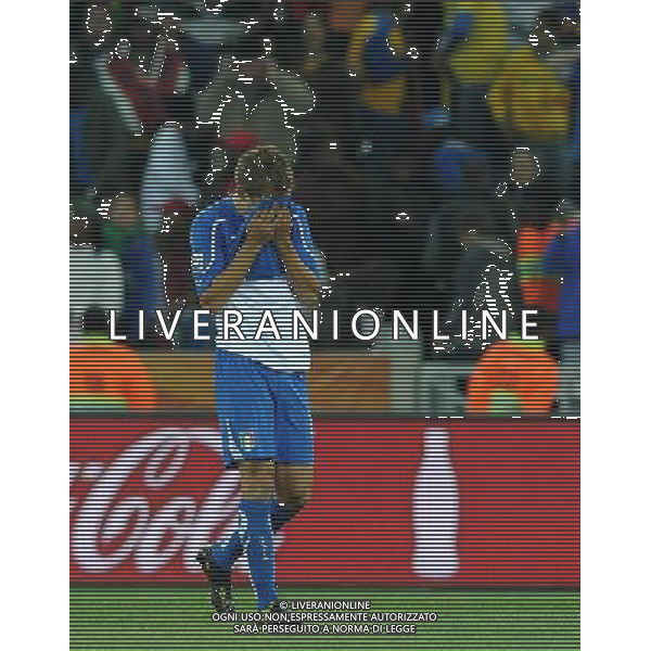 Fifa World Cup Sud Africa 2010 Match #28 Nelspruit (Mbombela Stadium) - 20.06.2010 Italia-Nuova Zelanda Nella Foto:delusione di domenico criscito /Ph.Vitez-Ag. Aldo Liverani