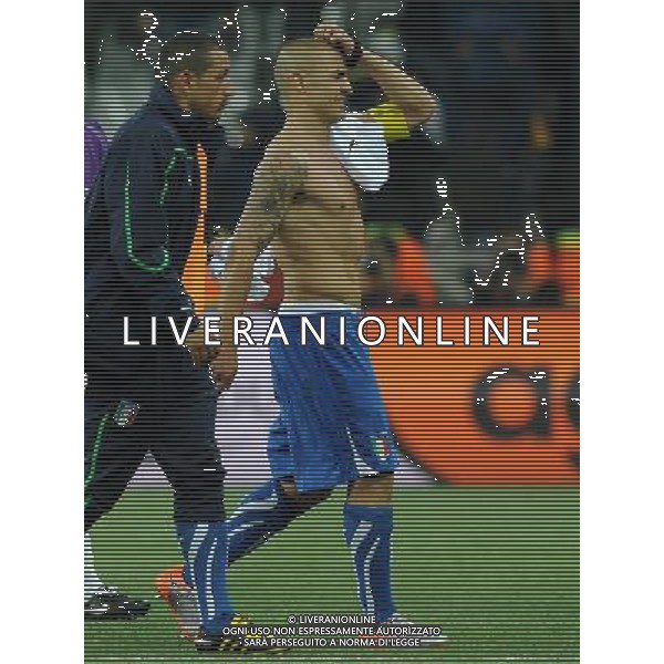 Fifa World Cup Sud Africa 2010 Match #28 Nelspruit (Mbombela Stadium) - 20.06.2010 Italia-Nuova Zelanda Nella Foto:delusione di fabio cannavaro /Ph.Vitez-Ag. Aldo Liverani