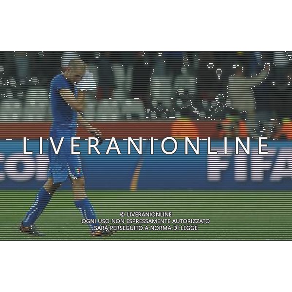 Fifa World Cup Sud Africa 2010 Match #28 Nelspruit (Mbombela Stadium) - 20.06.2010 Italia-Nuova Zelanda Nella Foto:delusione di giorgio chiellini /Ph.Vitez-Ag. Aldo Liverani