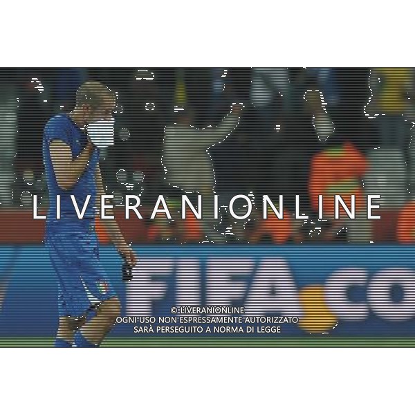 Fifa World Cup Sud Africa 2010 Match #28 Nelspruit (Mbombela Stadium) - 20.06.2010 Italia-Nuova Zelanda Nella Foto:delusione di giorgio chiellini /Ph.Vitez-Ag. Aldo Liverani