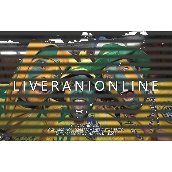 BRASILE - COSTA D\'AVORIO CAMPIONATI MONDIALI SUDAFRICA 2010 FIFA WORLD CUP SOUTH AFRICA,20/06/2010 Match 29, NELLA FOTO TIFOSI copyright by firo sportphoto/AGENZIA ALDO LIVERANI SAS ITALY ONLY - EDITORIAL USE ONLY 