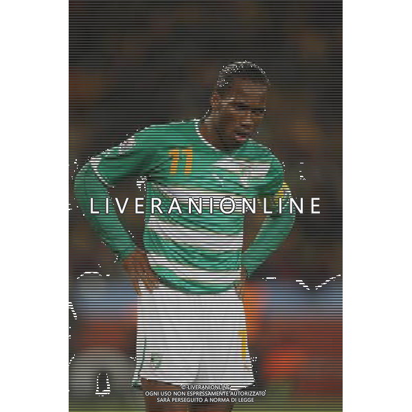 BRASILE - COSTA D\'AVORIO CAMPIONATI MONDIALI SUDAFRICA 2010 FIFA WORLD CUP SOUTH AFRICA,20/06/2010 Match 29, NELLA FOTO Didier DROGBA copyright by firo sportphoto/AGENZIA ALDO LIVERANI SAS ITALY ONLY - EDITORIAL USE ONLY 