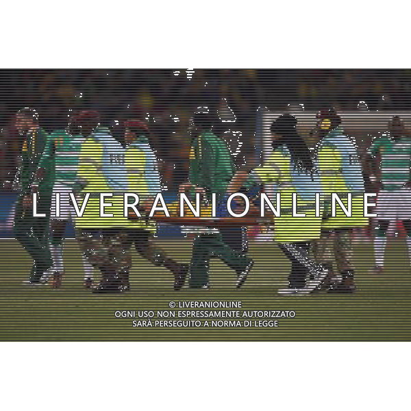 BRASILE - COSTA D\'AVORIO CAMPIONATI MONDIALI SUDAFRICA 2010 FIFA WORLD CUP SOUTH AFRICA,20/06/2010 Match 29, NELLA FOTO ELANO INFORTUNATO copyright by firo sportphoto/AGENZIA ALDO LIVERANI SAS ITALY ONLY - EDITORIAL USE ONLY 