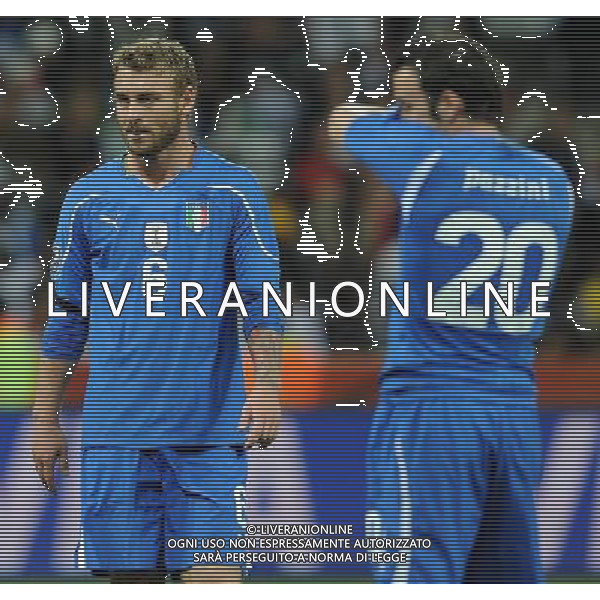 Fifa World Cup Sud Africa 2010 Match #28 Nelspruit (Mbombela Stadium) - 20.06.2010 Italia-Nuova Zelanda Nella Foto:Daniele DE ROSSI-Giampaolo PAZZINI /Ph.Vitez-Ag. Aldo Liverani