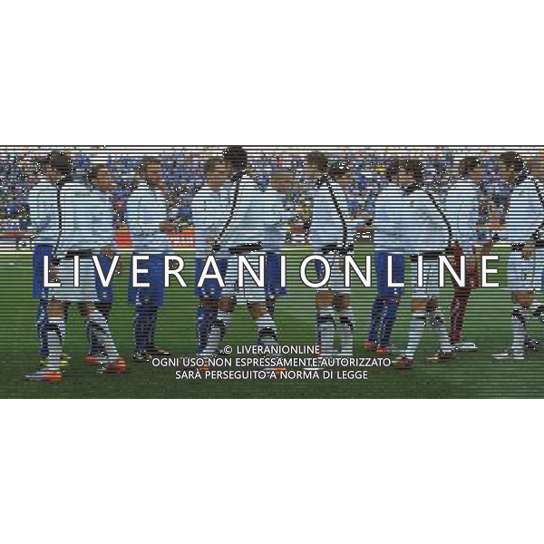 Fifa World Cup Sud Africa 2010 Match #28 Nelspruit (Mbombela Stadium) - 20.06.2010 Italia-Nuova Zelanda Nella Foto:Italia Nuova Zelanda saluti /Ph.Vitez-Ag. Aldo Liverani