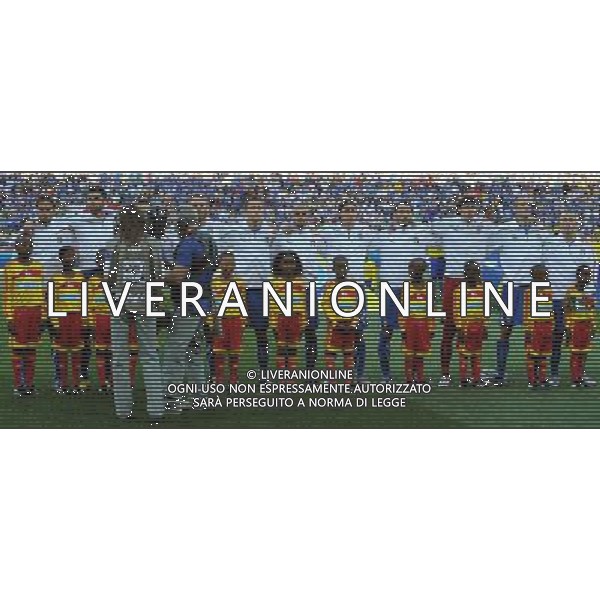 Fifa World Cup Sud Africa 2010 Match #28 Nelspruit (Mbombela Stadium) - 20.06.2010 Italia-Nuova Zelanda Nella Foto:Italia Squadra Inno Nazionale /Ph.Vitez-Ag. Aldo Liverani