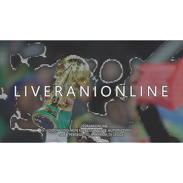 (100618) -- POLOKWANE, June 18, 2010 -TIFOSO CON LA COPPA- A Mexico\'s fan raises a mock World Cup trophy during a 2010 World Cup Group A match between Mexico and France at the Peter Mokaba stadium in Polokwan, South Africa, on June 17, 2010. Mexico won 2-0. Li Ga) (kh) ©Photoshot/Agenzia Aldo Liverani Sas - ITALY ONLY: FRANCIA - MESSICO FIFA WORLD CUP CAMPIONATI MONDIALI SUD AFRICA 2010