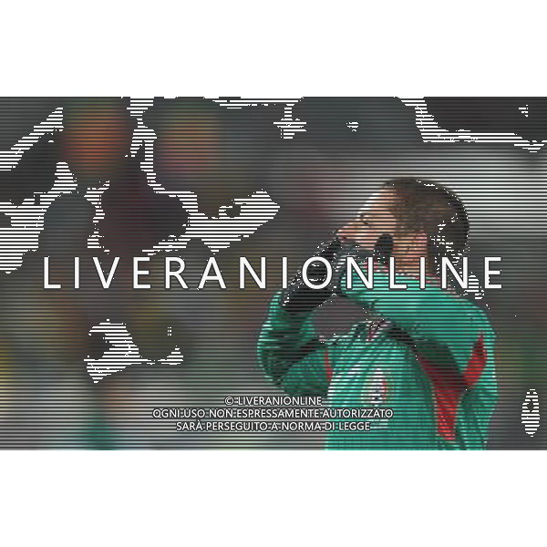 (100618) -- POLOKWANE, June 18, 2010 -- Mexico\'s Javier Hernandez celebrates his scoring during a 2010 World Cup Group A match against France at the Peter Mokaba stadium in Polokwan, South Africa, on June 17, 2010. Mexico won 2-0. Li Ga) (kh) ©Photoshot/Agenzia Aldo Liverani Sas - ITALY ONLY: FRANCIA - MESSICO FIFA WORLD CUP CAMPIONATI MONDIALI SUD AFRICA 2010