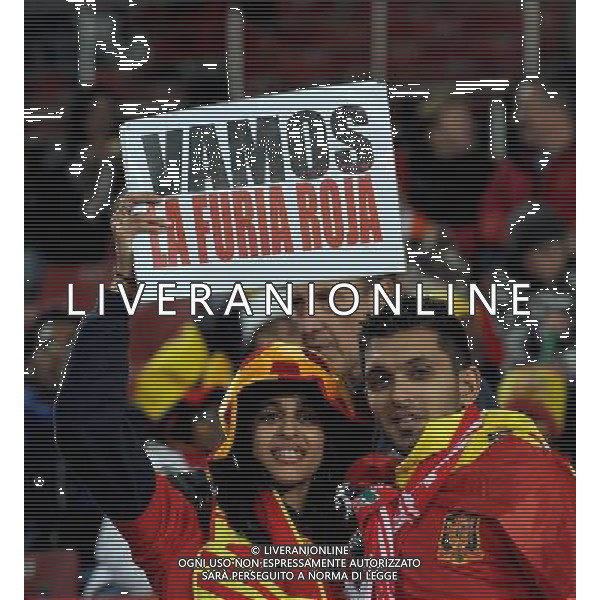 SPAGNA - HONDURAS FIFA WORLD CUP CAMPIONATI MONDIALI SUD AFRICA 21/06/2010 NELLA FOTO TIFOSI ©VITEZ/AGENZIA ALDO LIVERANI SAS