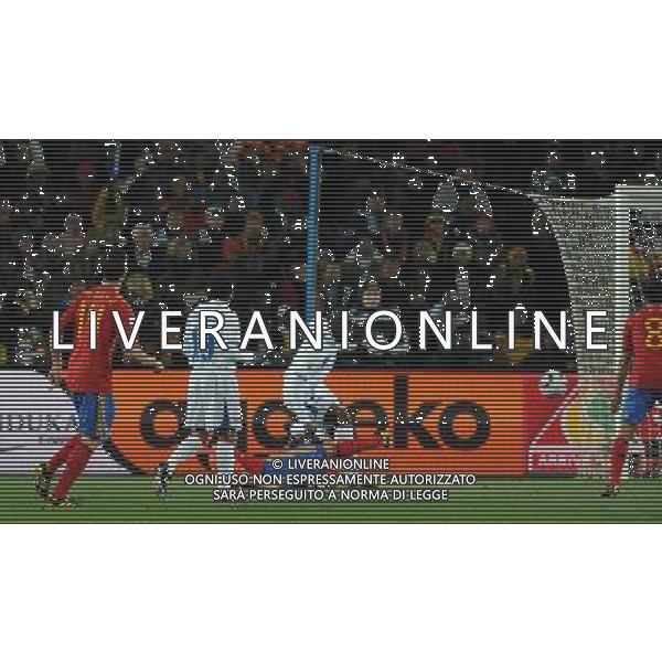 Fifa World Cup Sud Africa 2010 Match #32 Johannesburg (Ellis Park Stadium) - 21.06.2010 Spagna-Honduras Nella Foto: il primo gol di david villa del 1-0 /Ph.Vitez-Ag. Aldo Liverani