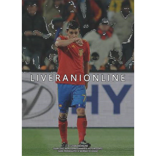 Fifa World Cup Sud Africa 2010 Match #32 Johannesburg (Ellis Park Stadium) - 21.06.2010 Spagna-Honduras Nella Foto: esultanza dopo il gol di david villa /Ph.Vitez-Ag. Aldo Liverani