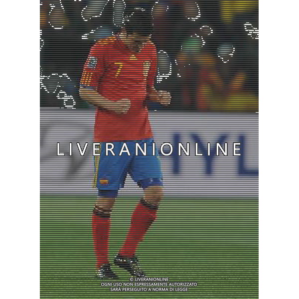 Fifa World Cup Sud Africa 2010 Match #32 Johannesburg (Ellis Park Stadium) - 21.06.2010 Spagna-Honduras Nella Foto: esultanza dopo il gol di david villa /Ph.Vitez-Ag. Aldo Liverani