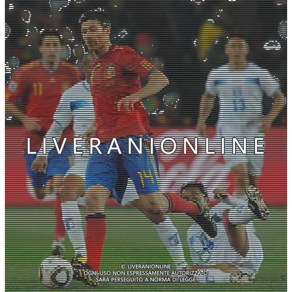Fifa World Cup Sud Africa 2010 Match #32 Johannesburg (Ellis Park Stadium) - 21.06.2010 Spagna-Honduras Nella Foto:xavi alonso /Ph.Vitez-Ag. Aldo Liverani