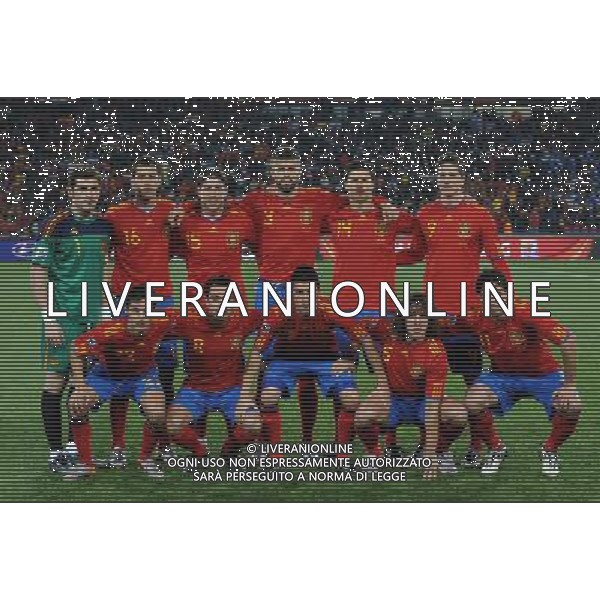 Fifa World Cup Sud Africa 2010 Match #32 Johannesburg (Ellis Park Stadium) - 21.06.2010 Spagna-Honduras Nella Foto:spagna squadra formazione /Ph.Vitez-Ag. Aldo Liverani