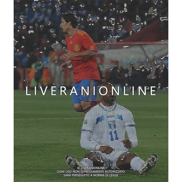 Fifa World Cup Sud Africa 2010 Match #32 Johannesburg (Ellis Park Stadium) - 21.06.2010 Spagna-Honduras Nella Foto:suazo deluso /Ph.Vitez-Ag. Aldo Liverani