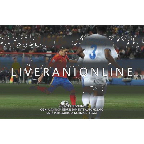 Fifa World Cup Sud Africa 2010 Match #32 Johannesburg (Ellis Park Stadium) - 21.06.2010 Spagna-Honduras Nella Foto: il secondo gol di david villa del 2-0 /Ph.Vitez-Ag. Aldo Liverani