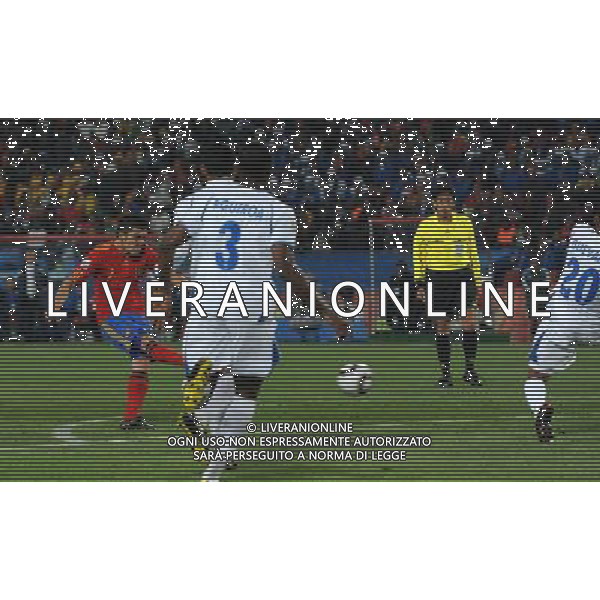 Fifa World Cup Sud Africa 2010 Match #32 Johannesburg (Ellis Park Stadium) - 21.06.2010 Spagna-Honduras Nella Foto: il secondo gol di david villa del 2-0 /Ph.Vitez-Ag. Aldo Liverani