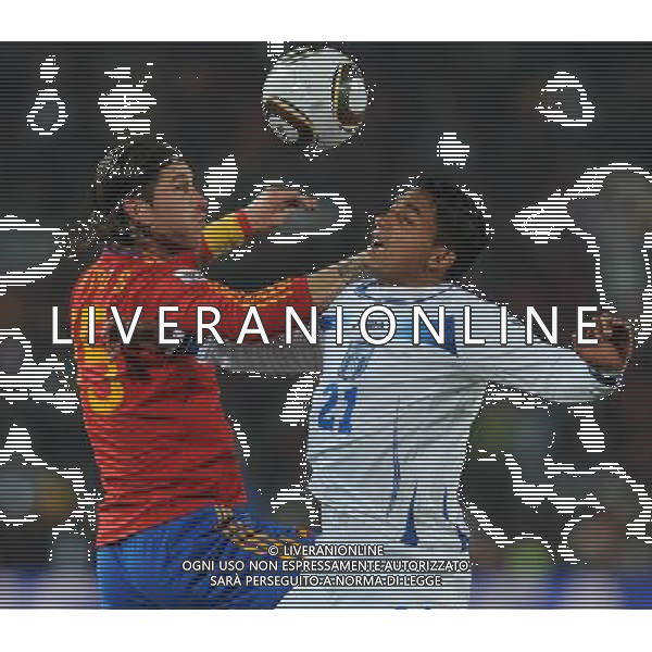 Fifa World Cup Sud Africa 2010 Match #32 Johannesburg (Ellis Park Stadium) - 21.06.2010 Spagna-Honduras Nella Foto:sergio ramos-izaguirre /Ph.Vitez-Ag. Aldo Liverani