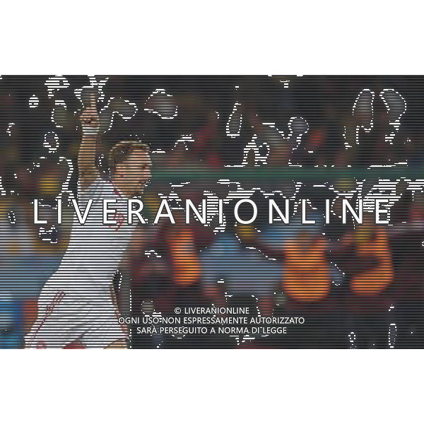 (100620) -- TSHWANE, June 20, 2010 () -- Denmark\'s Dennis Rommedahl jubilates after scoring during the 2010 World Cup Group E soccer match against Cameroon at Loftus Versfeld stadium in Tshwane, South Africa, June 19, 2010. (/Wang Yuguo) (ly) ©Photoshot/Agenzia Aldo Liverani Sas - ITALY ONLY: CAMERUN - DANIMARCA FIFA WORLD CUP CAMPIONATI MONDIALI SUD AFRICA 2010