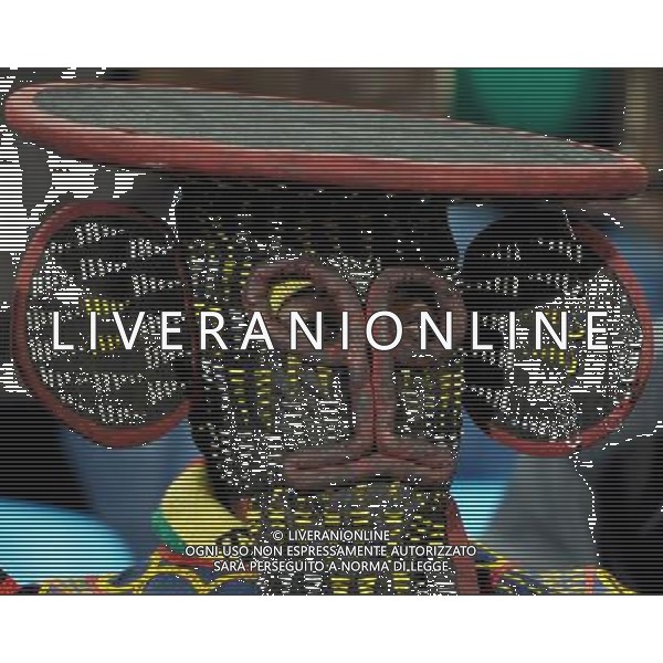 (100620) -- TSHWANE, June 20, 2010 () -- A Cameroon supporter waits for the 2010 World Cup Group E soccer match between Cameroon and Denmark at Loftus Versfeld stadium in Tshwane, South Africa, June 19, 2010. (/Wang Yuguo) (ly) ©Photoshot/Agenzia Aldo Liverani Sas - ITALY ONLY: CAMERUN - DANIMARCA FIFA WORLD CUP CAMPIONATI MONDIALI SUD AFRICA 2010