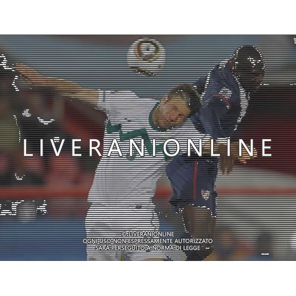 U.S.\' Jozy ALTIDORE (R) vies for the ball with Slovenia\'s Bostjan CESAR (L) during the World Cup group C soccer match between USA and Slovenia in Johannesburg in South Africa on Friday, June 18, 2010. The match ended in a 2-2 draw.(Photo By Wei Zheng/ColorChinaPhoto) - Ag. Aldo Liverani sas ITALY ONLY SLOVENIA - STATI UNITI FIFA WORLD CUP CAMPIONATI MONDIALI SUD AFRICA 2010