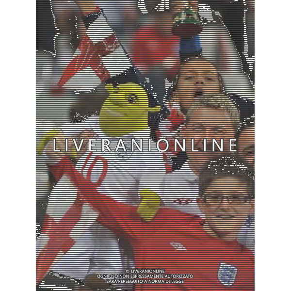 (100619) -- CAPE TOWN, June 19, 2010 -- Fans wait for the start of the 2010 World Cup Group C match between England and Algeria in Cape Town, South Africa, June 18, 2010. Xu Suhui)(txy) ©Photoshot/Agenzia Aldo Liverani Sas - ITALY ONLY: INGHILTERRA - ALGERIA FIFA WORLD CUP CAMPIONATI MONDIALI SUD AFRICA 2010