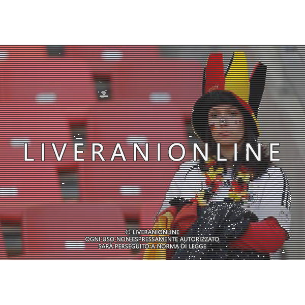 (100618) -- PORT ELIZABETH, June 18, 2010 -- A German supporter reacts after the 2010 World Cup Group D soccer match between Germany and Serbia at the Nelson Mandela Bay stadium in Port Elizabeth, South Africa, on June 18, 2010. Germany lost the match 0-1. Liao Yujie) (zc) ©Photoshot/Agenzia Aldo Liverani Sas - ITALY ONLY: GERMANIA - SERBIA FIFA WORLD CUP CAMPIONATI MONDIALI SUD AFRICA 2010