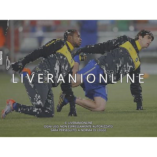 Brazil\'s KAKA (R) and ROBINHO warm up prior to the World Cup group G soccer match between Brazil and Cote d\'Ivoire in Johannesburg in South Africa on Sunday, June 20, 2010. Brazil defeated Cote d\'Ivoire 3-1.(Photo By Wei Zheng/ColorChinaPhoto) - Ag. Aldo Liverani sas ITALY ONLY BRASILE - COSTA D\'AVORIO FIFA WORLD CUP CAMPIONATI MONDIALI SUD AFRICA 2010