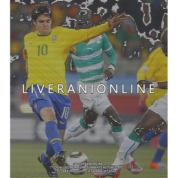 Brazil\'s KAKA controls the ball during the World Cup group G soccer match between Brazil and Cote d\'Ivoire in Johannesburg in South Africa on Sunday, June 20, 2010. Brazil defeated Cote d\'Ivoire 3-1.(Photo By Wei Zheng/ColorChinaPhoto) - Ag. Aldo Liverani sas ITALY ONLY BRASILE - COSTA D\'AVORIO FIFA WORLD CUP CAMPIONATI MONDIALI SUD AFRICA 2010