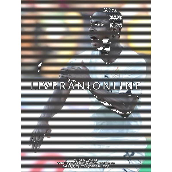 (100619) -- RUSTENBURG, June 19, 2010 () -- Ghana\'s Jonathan Mensah reacts during the 2010 World Cup Group D football match against Australia at Royal Bafokeng stadium in Rustenburg, South Africa, on June 19, 2010. The match tied 1-1. (/Li Ga)(kh) ©Photoshot/Agenzia Aldo Liverani Sas - ITALY ONLY: GHANA - AUSTRALIA FIFA WORLD CUP CAMPIONATI MONDIALI SUD AFRICA 2010