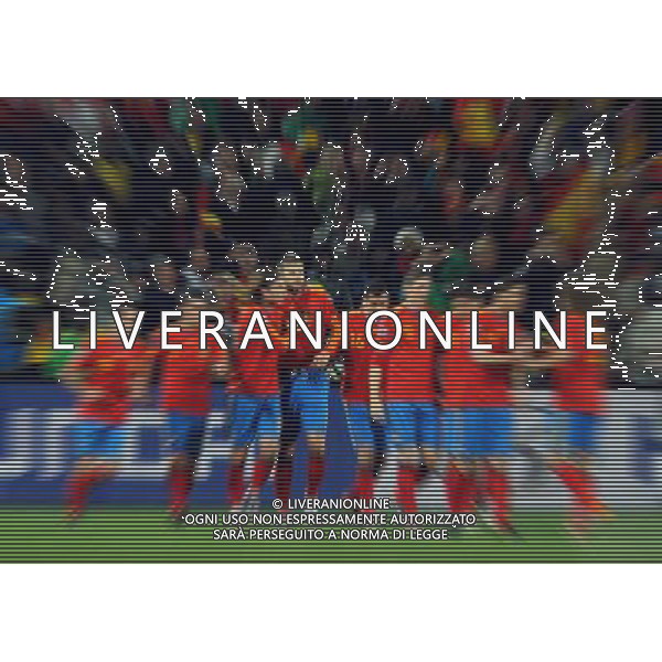 Fifa World Cup Sud Africa 2010 Match #32 Johannesburg (Ellis Park Stadium) - 21.06.2010 Spagna-Honduras Nella Foto:Esultanza Spagna /Ph.Vitez-Ag. Aldo Liverani