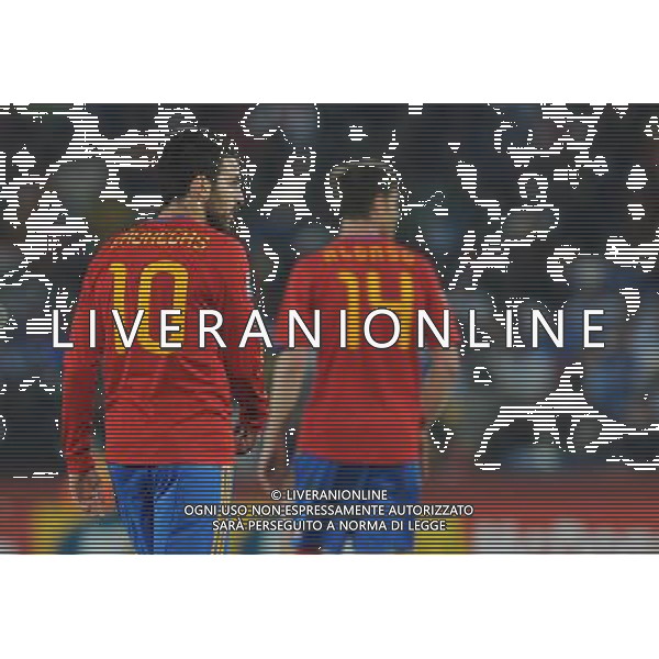 Fifa World Cup Sud Africa 2010 Match #32 Johannesburg (Ellis Park Stadium) - 21.06.2010 Spagna-Honduras Nella Foto:Cesc FABREGAS-XABI ALONSO /Ph.Vitez-Ag. Aldo Liverani