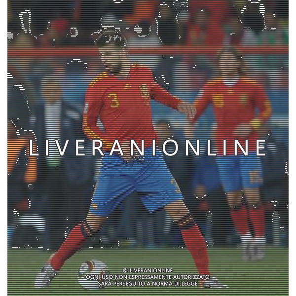 Fifa World Cup Sud Africa 2010 Match #32 Johannesburg (Ellis Park Stadium) - 21.06.2010 Spagna-Honduras Nella Foto:Gerard PIQUE /Ph.Vitez-Ag. Aldo Liverani