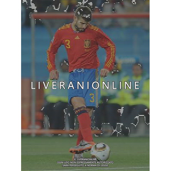 Fifa World Cup Sud Africa 2010 Match #32 Johannesburg (Ellis Park Stadium) - 21.06.2010 Spagna-Honduras Nella Foto:Gerard PIQUE /Ph.Vitez-Ag. Aldo Liverani