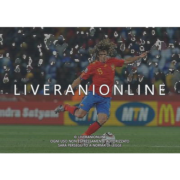 Fifa World Cup Sud Africa 2010 Match #32 Johannesburg (Ellis Park Stadium) - 21.06.2010 Spagna-Honduras Nella Foto:Carles PUYOL /Ph.Vitez-Ag. Aldo Liverani