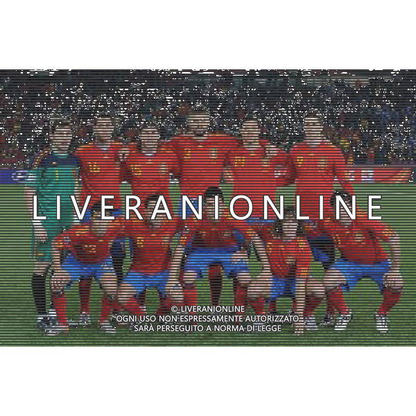 Fifa World Cup Sud Africa 2010 Match #32 Johannesburg (Ellis Park Stadium) - 21.06.2010 Spagna-Honduras Nella Foto:Spagna Squadra formazione /Ph.Vitez-Ag. Aldo Liverani