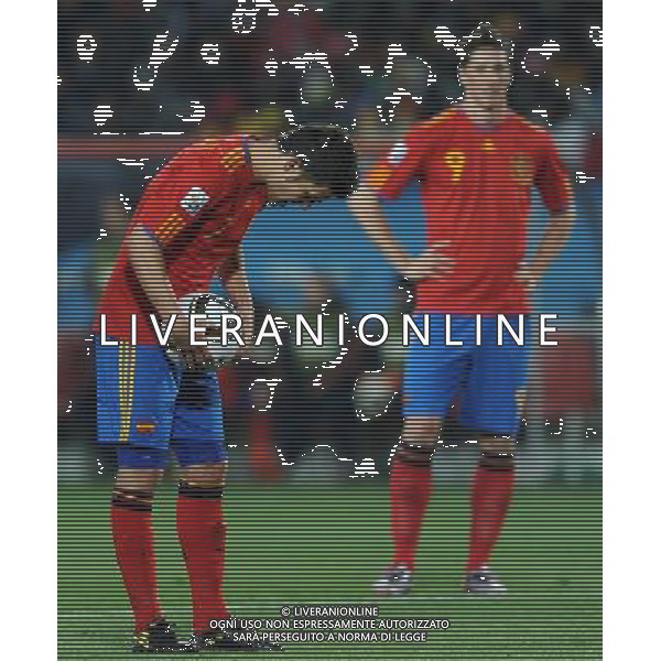 Fifa World Cup Sud Africa 2010 Match #32 Johannesburg (Ellis Park Stadium) - 21.06.2010 Spagna-Honduras Nella Foto:David VILLA-Fernando TORRES /Ph.Vitez-Ag. Aldo Liverani