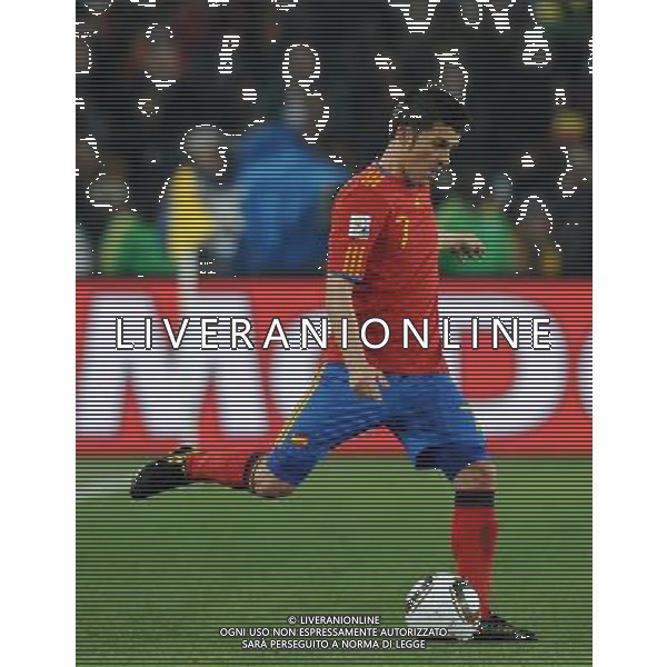 Fifa World Cup Sud Africa 2010 Match #32 Johannesburg (Ellis Park Stadium) - 21.06.2010 Spagna-Honduras Nella Foto:David VILLA /Ph.Vitez-Ag. Aldo Liverani