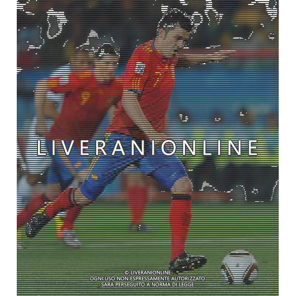 Fifa World Cup Sud Africa 2010 Match #32 Johannesburg (Ellis Park Stadium) - 21.06.2010 Spagna-Honduras Nella Foto:David VILLA /Ph.Vitez-Ag. Aldo Liverani