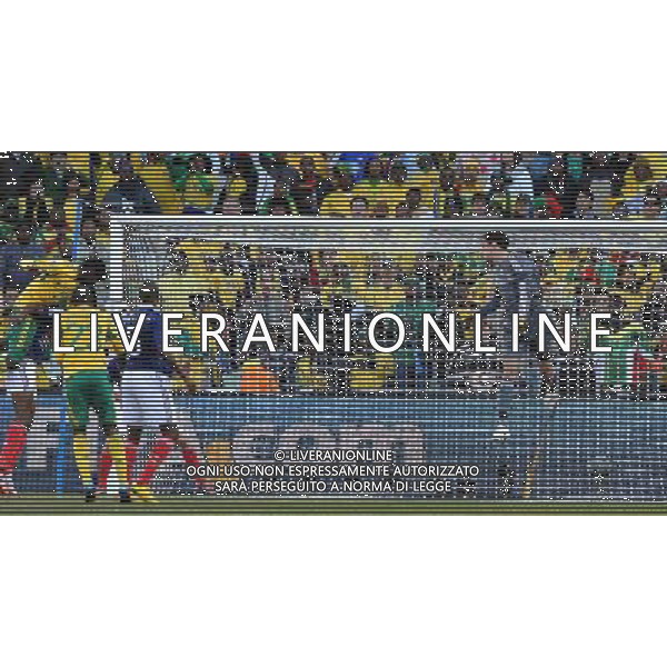 Fifa World Cup Sud Africa 2010 Match #34 Mangaung/Bloemfontein (Free State Stadium) - 22.06.2010 Francia-Sud Africa Nella Foto:khumalo gol /Ph.Vitez-Ag. Aldo Liverani