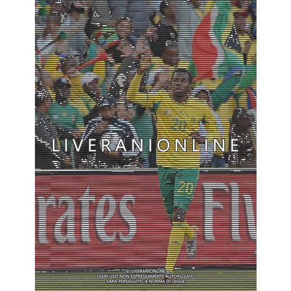 Fifa World Cup Sud Africa 2010 Match #34 Mangaung/Bloemfontein (Free State Stadium) - 22.06.2010 Francia-Sud Africa Nella Foto:esultanza khumalo /Ph.Vitez-Ag. Aldo Liverani