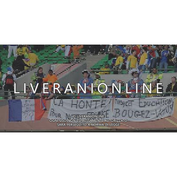 Fifa World Cup Sud Africa 2010 Match #34 Mangaung/Bloemfontein (Free State Stadium) - 22.06.2010 Francia-Sud Africa Nella Foto:striscione tifosi francesi /Ph.Vitez-Ag. Aldo Liverani