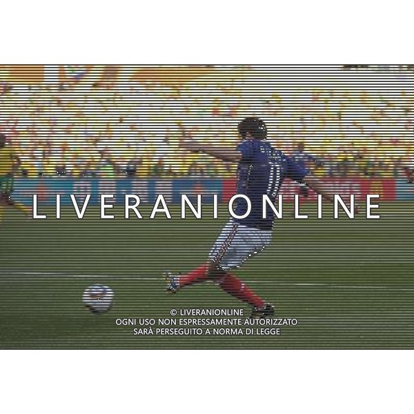 Fifa World Cup Sud Africa 2010 Match #34 Mangaung/Bloemfontein (Free State Stadium) - 22.06.2010 Francia-Sud Africa Nella Foto:occasione gignac /Ph.Vitez-Ag. Aldo Liverani