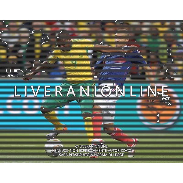 Fifa World Cup Sud Africa 2010 Match #34 Mangaung/Bloemfontein (Free State Stadium) - 22.06.2010 Francia-Sud Africa Nella Foto:mphela-clichy /Ph.Vitez-Ag. Aldo Liverani